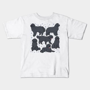 The Newfoundland dog illustration Kids T-Shirt